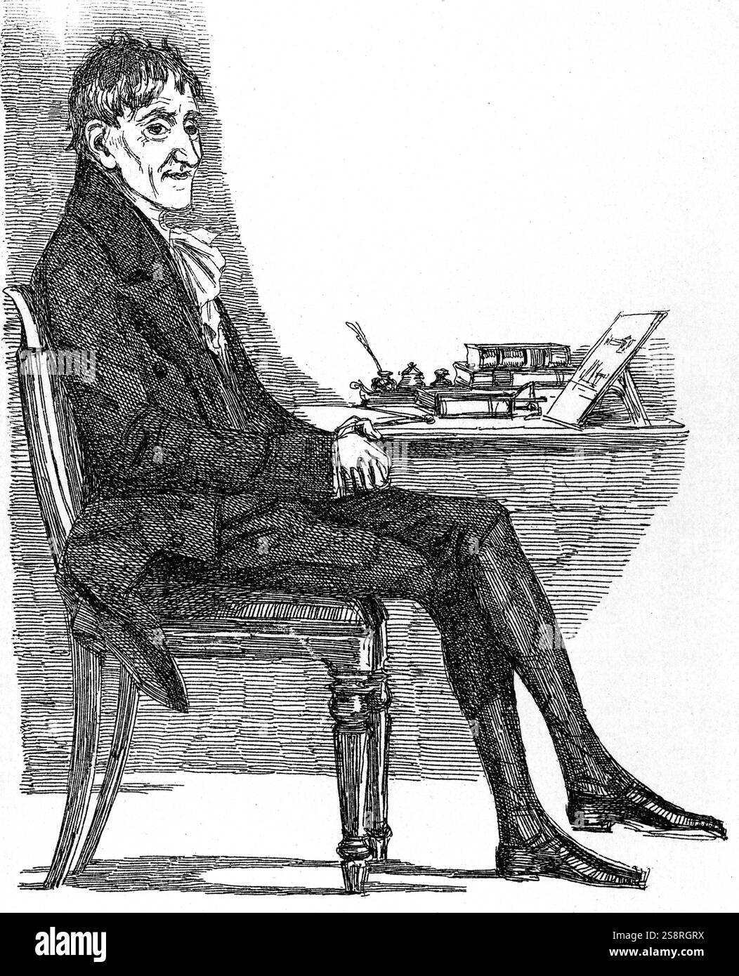 Portrait von John Soane (1753-1837), englischer Architekt. Vom 19. Jahrhundert Stockfoto