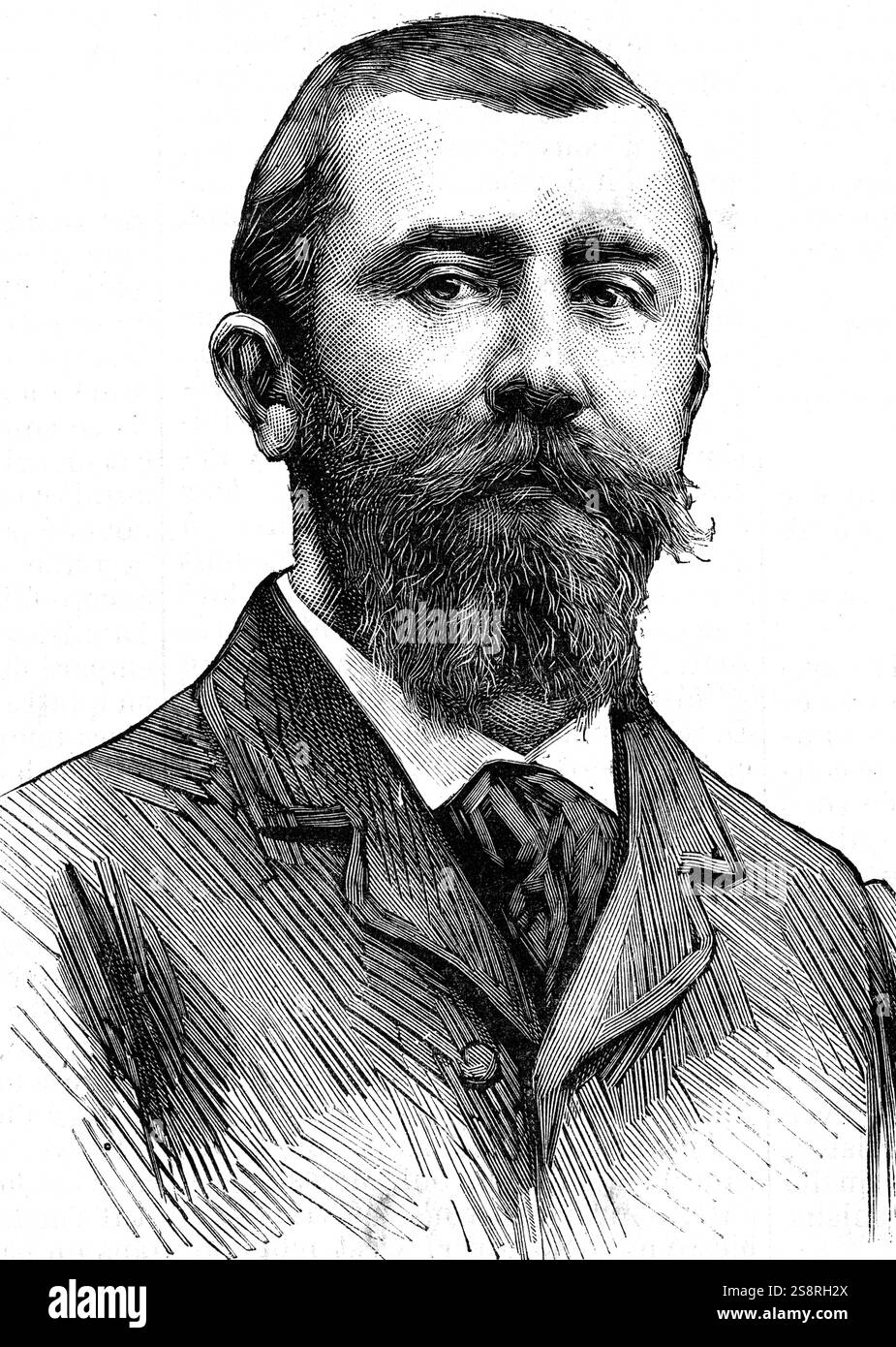 Portrait von Louis Thuillier (1856-1883), ein französischer Biologe und Physiker. Vom 19. Jahrhundert Stockfoto