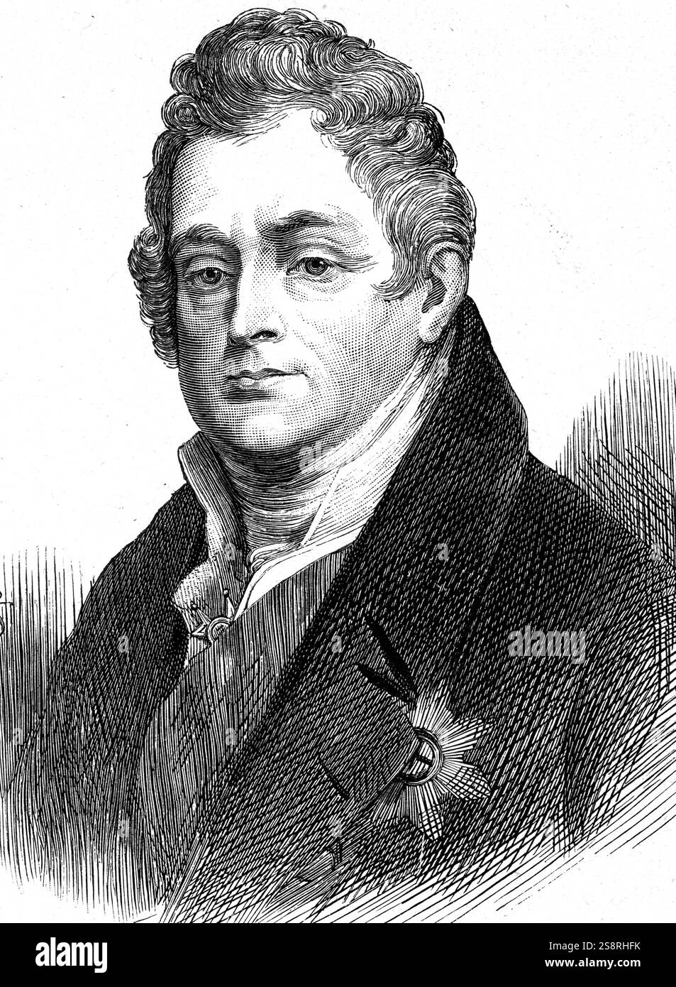 Portrait von Wilhelm IV. von Großbritannien (1765-1837) König des Vereinigten Königreichs von Großbritannien und Irland. Vom 19. Jahrhundert Stockfoto