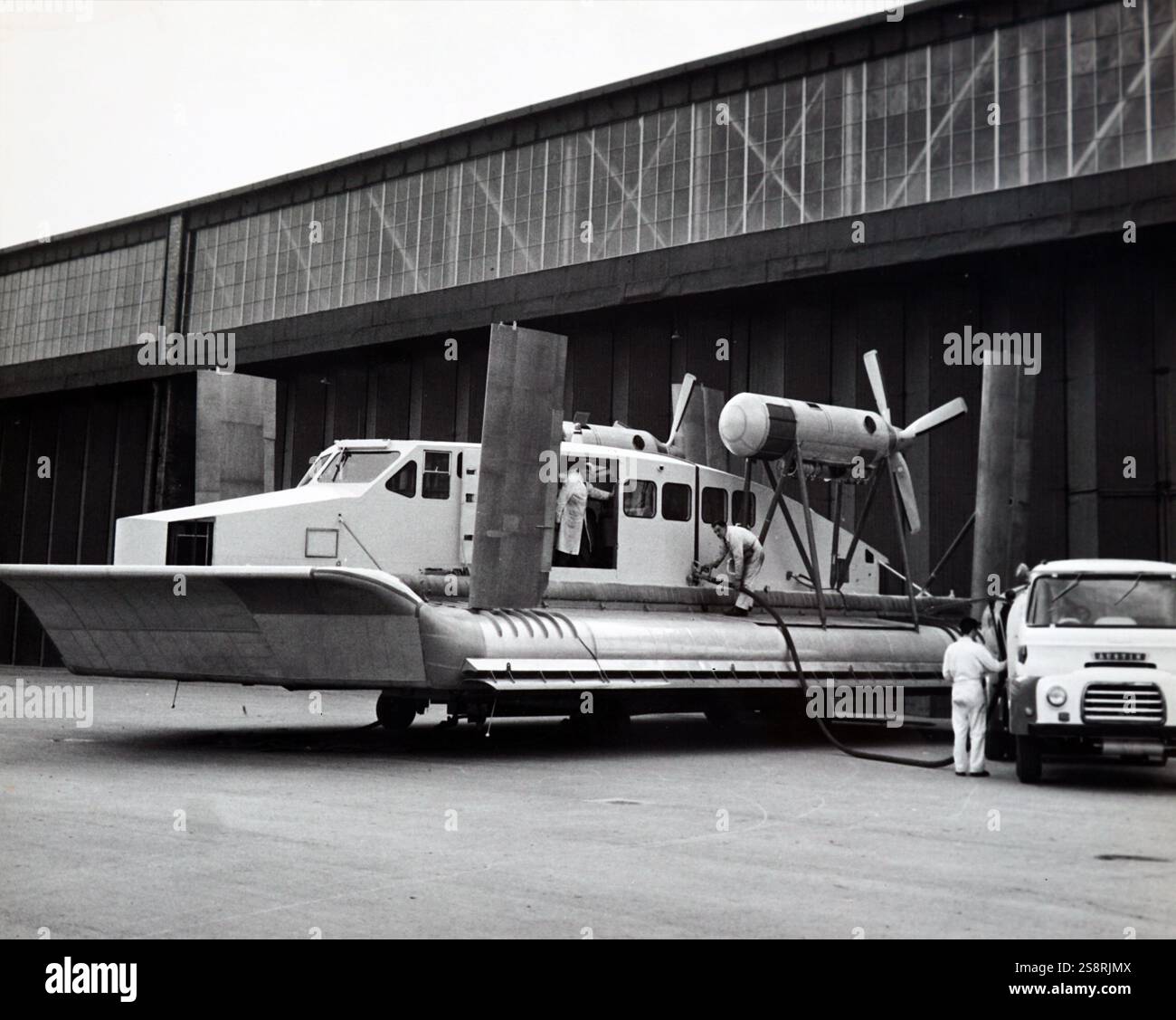 Foto einer Sikorsky S-64 Skycrane, eine Amerikanische zweimotorige heavy-lift Hubschrauber. Vom 20. Jahrhundert Stockfoto