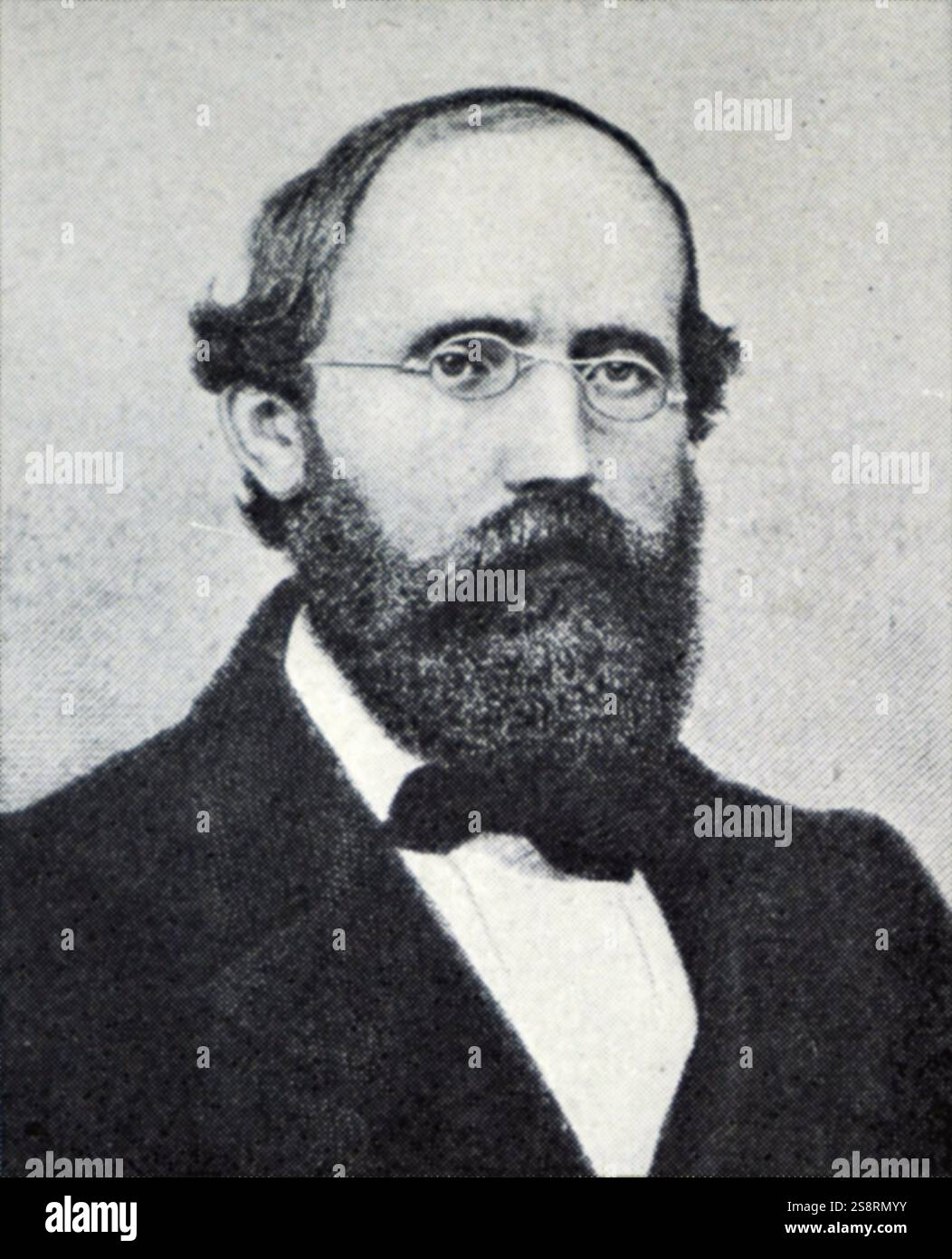 Fotografische Porträt von Bernhard Riemann (1826-1866) ein deutscher Mathematiker. Vom 19. Jahrhundert Stockfoto