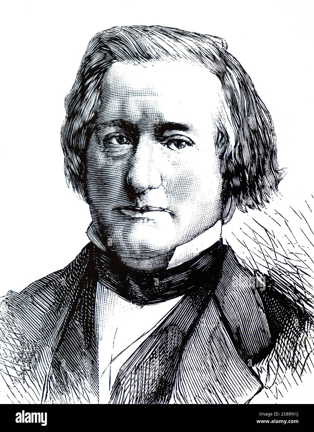 Portrait von Henri Victor Regnault (1810-1878), ein französischer Chemiker und Physiker. Vom 19. Jahrhundert Stockfoto