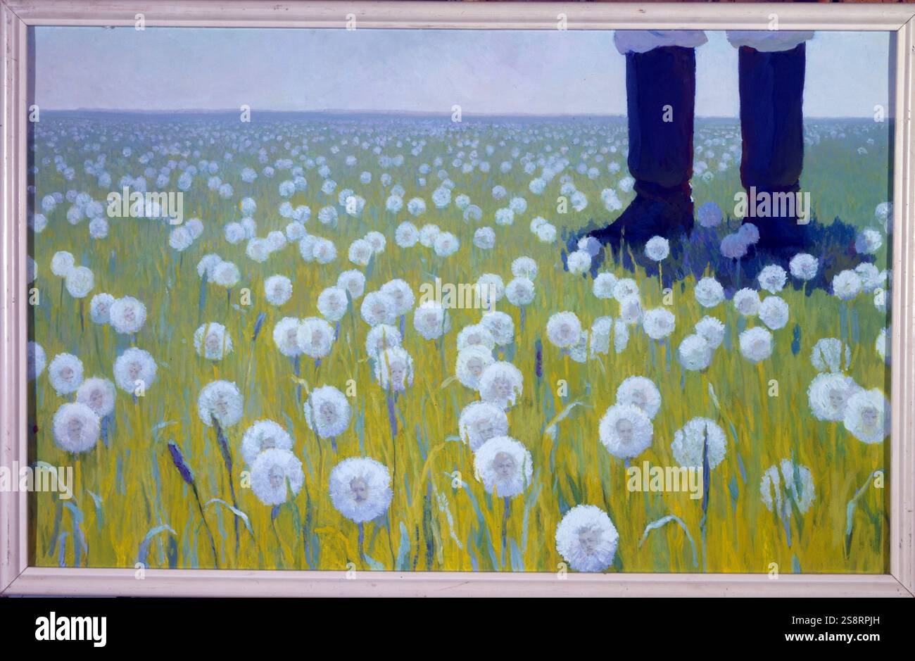 Androllionen, 1987. Pappe, Gouache. Vom sowjetischen Theaterkünstler Pjotr Aleksejewitsch Below (17. Oktober 1929 - 30. Januar 1988). Stockfoto