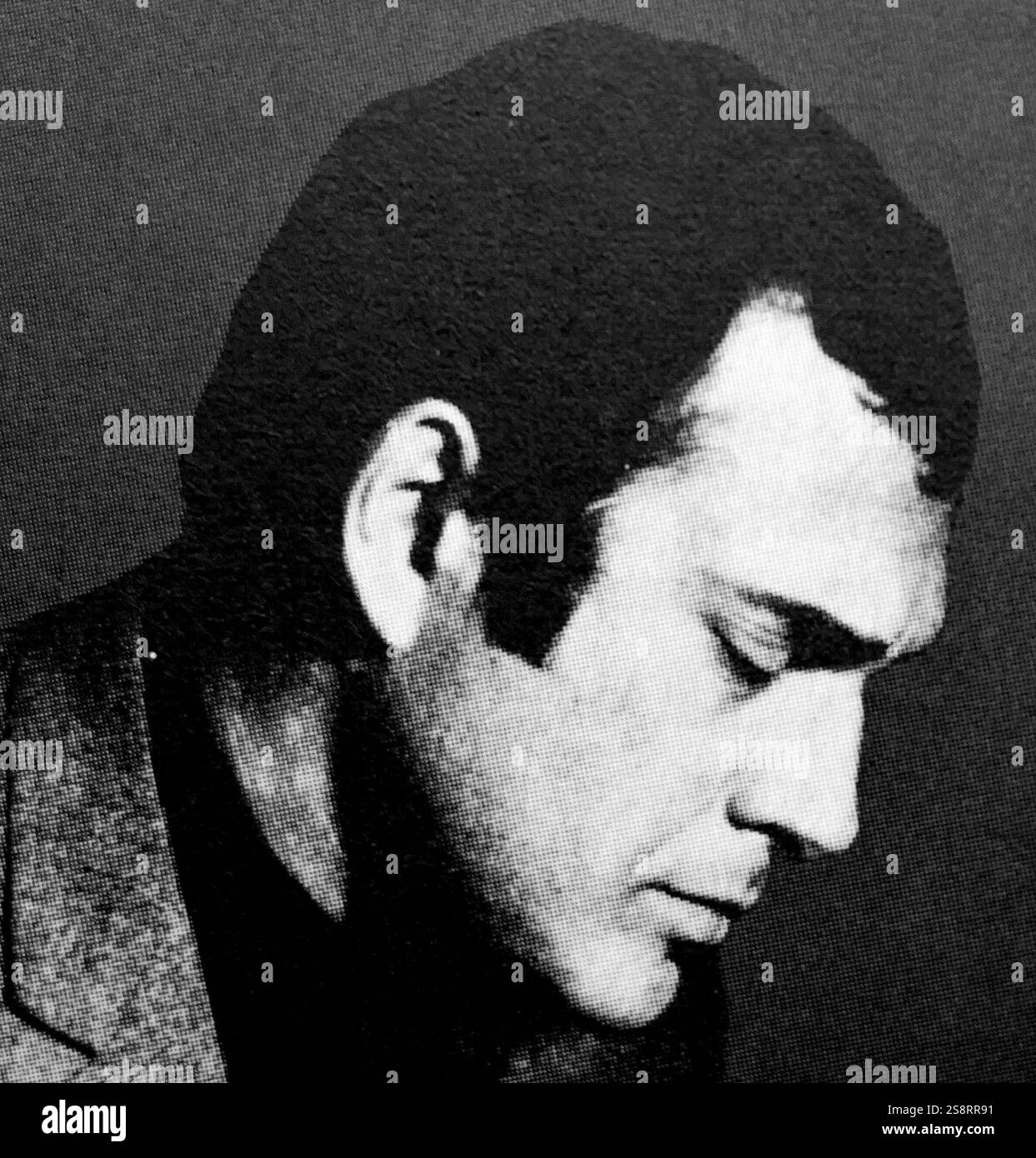 Harold Pinter CH CBE (* 10. Oktober 1930 – 24. Dezember 2008) war ein britischer Dramatiker, Drehbuchautor, Regisseur und Schauspieler. Pinter, Nobelpreisträger, war einer der einflussreichsten modernen britischen Dramatiker mit einer mehr als 50-jährigen Schreibkarriere. Er führte Regie oder wirkte in Radio-, Bühnen-, Fernsehen- und Filmproduktionen eigener Werke und anderer Stockfoto