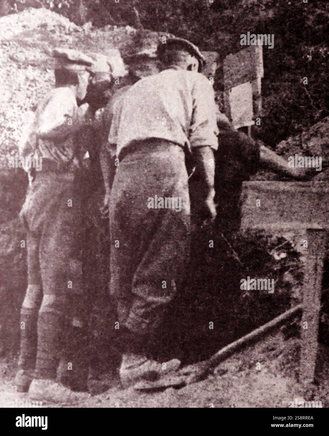 Captain C. Jackson während der Schlacht von Gallipoli. Der Feldzug von Gallipoli war ein Feldzug im Ersten Weltkrieg, der vom 17. Februar 1915 bis zum 9. Januar 1916 auf der Halbinsel Gallipoli (Gelibolu in der heutigen Türkei) stattfand. Die Entente-Mächte, Großbritannien, Frankreich und Russland, versuchten, das Osmanische Reich, eine der Mittelmächte, zu schwächen, indem sie die Kontrolle über die türkische Meerenge übernahmen Stockfoto