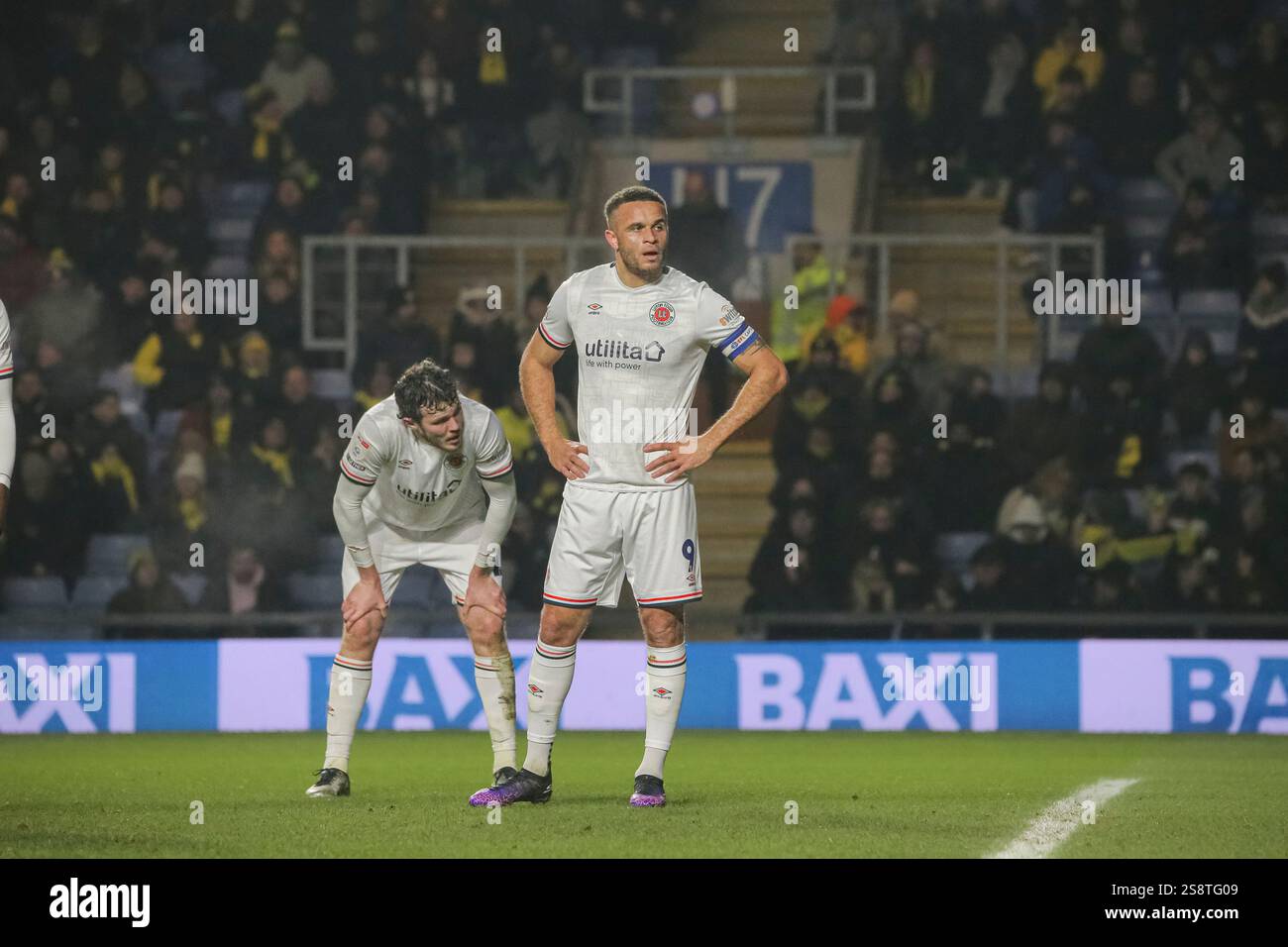 Carlton Morris aus Luton Town entwarf gegen Oxford United in der EFL Championship Stockfoto