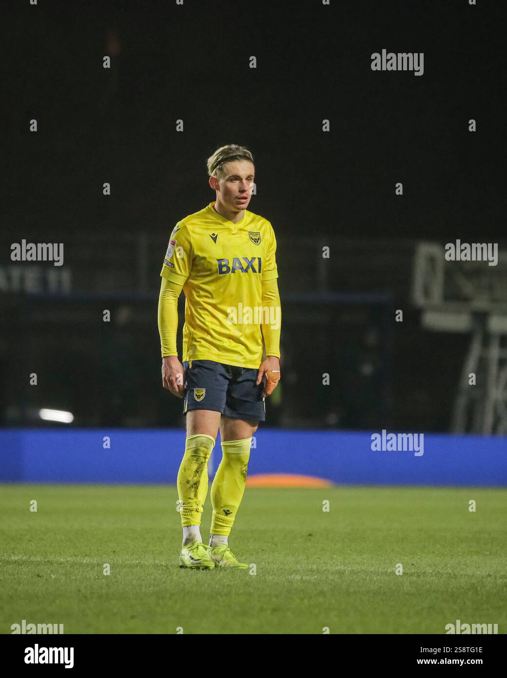 Placheta von Oxford United gegen Luton Town in der EFL Championship Stockfoto