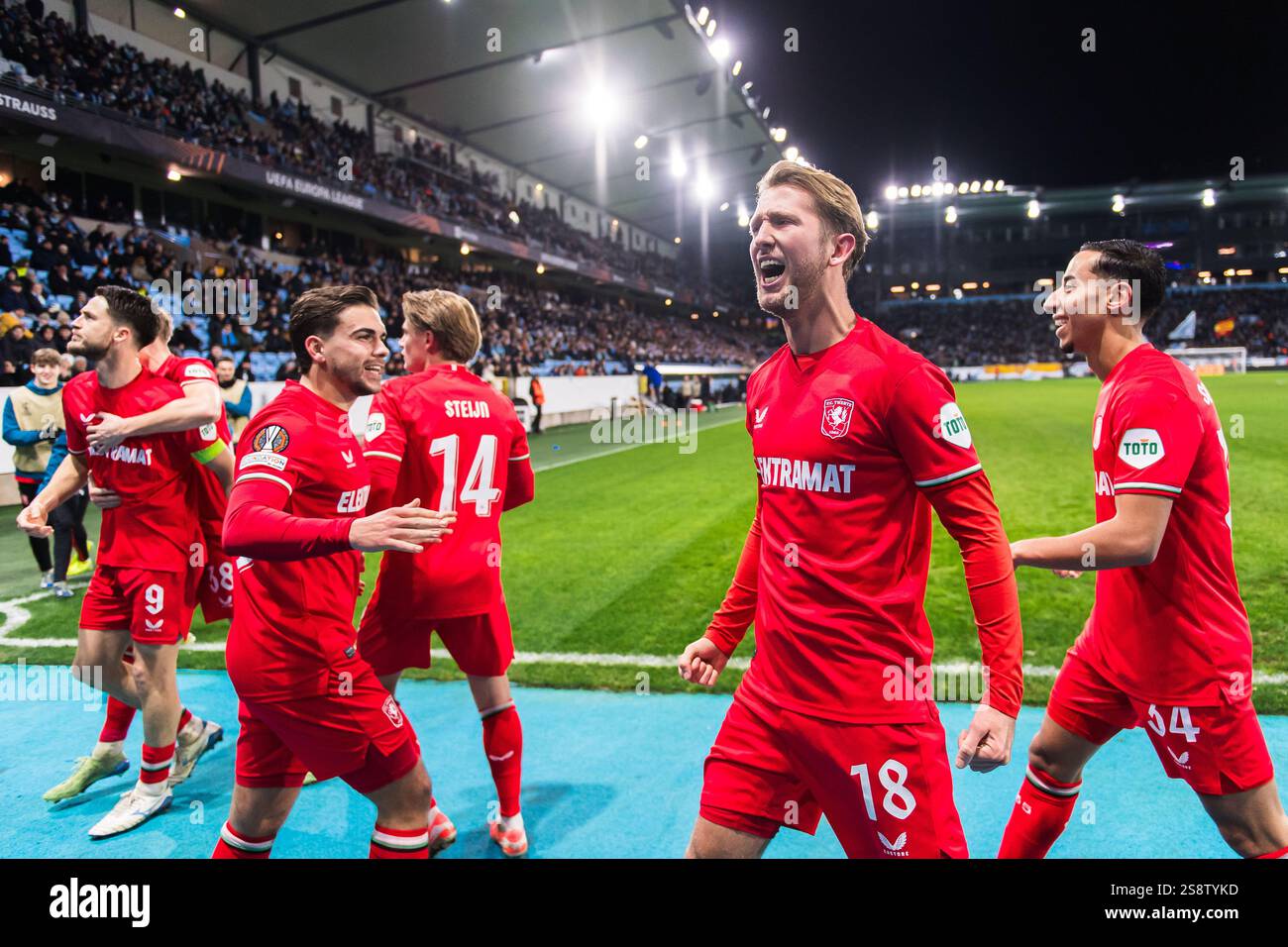 MALMÖ , 23-01-2025 , Malmö neues Stadion , Saison 2024 / 2025 , UEFA Europa League, Fußball. Während des Spiels Malmö – FC Twente, ist der Spieler Michel VLAP des FC Twente Stockfoto