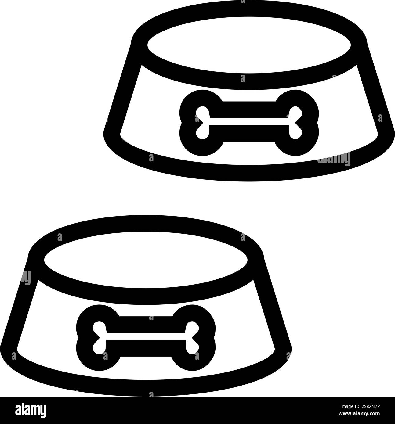 Lebensmittel für Haustiere Symbol Vektor. Geeignet für mobile Apps, Web-Apps und Printmedien. Stock Vektor