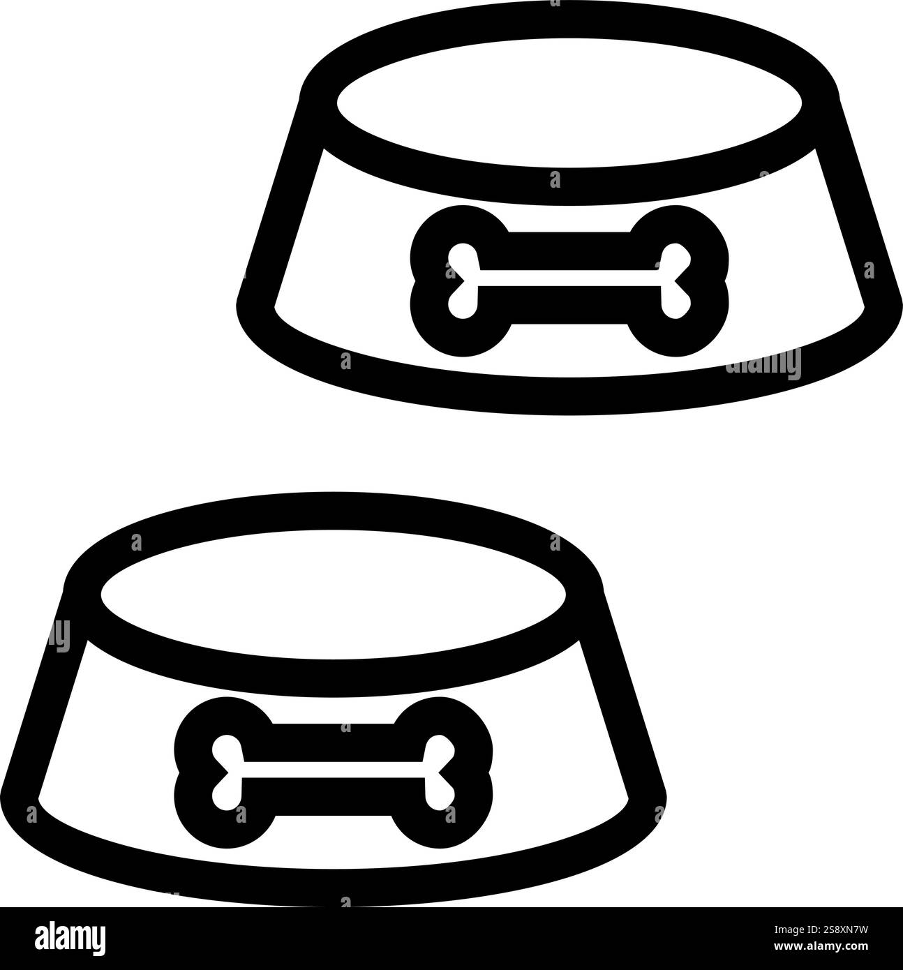 Lebensmittel für Haustiere Symbol Vektor. Geeignet für mobile Apps, Web-Apps und Printmedien. Stock Vektor