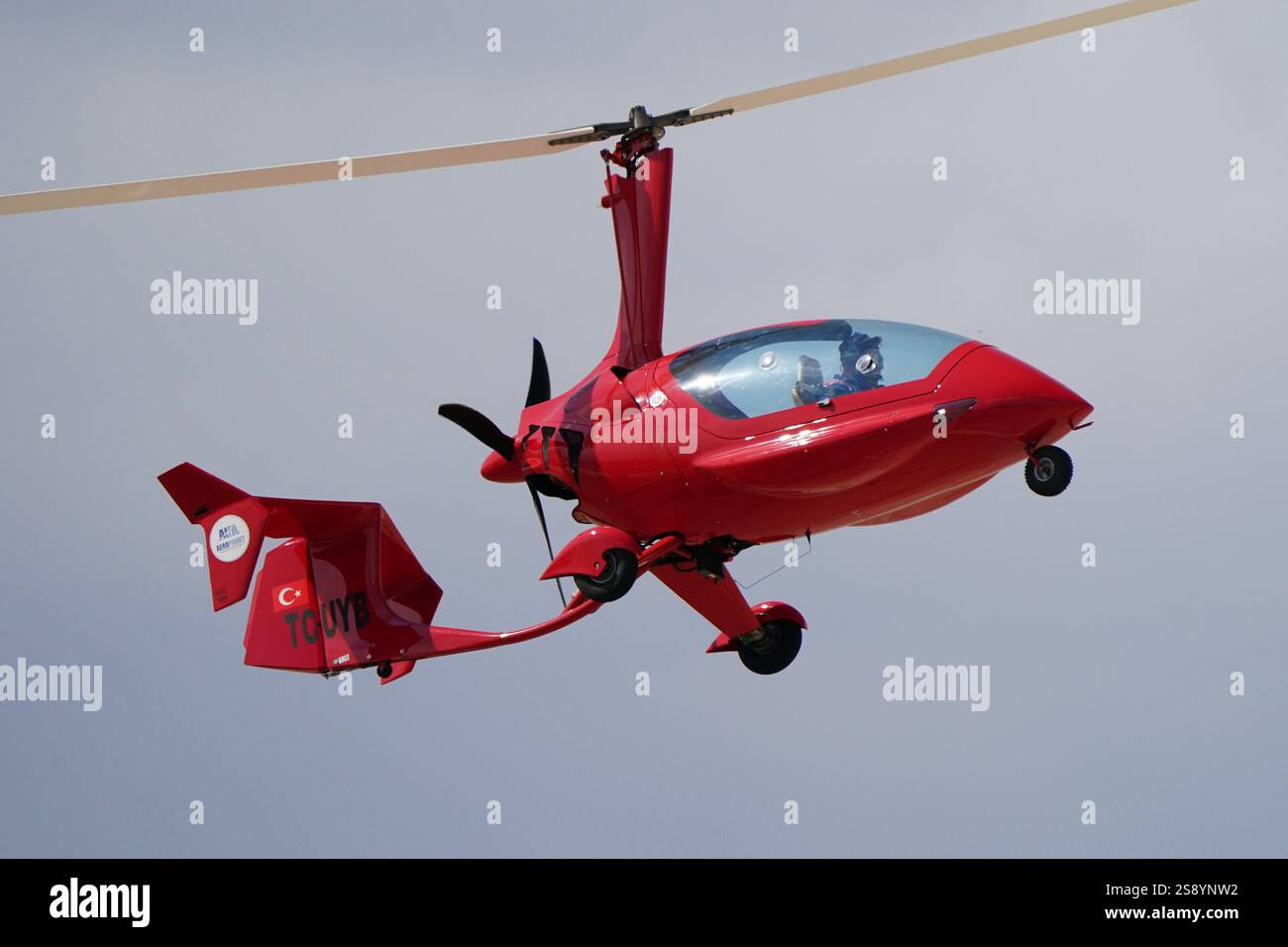 ESKISEHIR, TURKIYE - 21. SEPTEMBER 2024: Private Ausstellung von Ela Aviacion 10 Eclipse in der Sivrihisar SHG Airshow Stockfoto