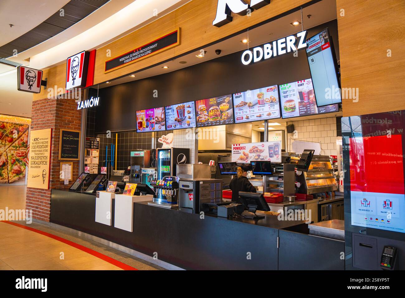 KFC (Kentucky Fried Chicken) amerikanische Fast-Food-Kette Stockfoto