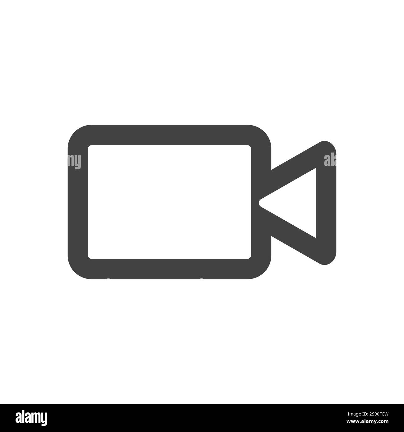 Liniensymbol Kamera Videodesign Vektor flach Stock Vektor