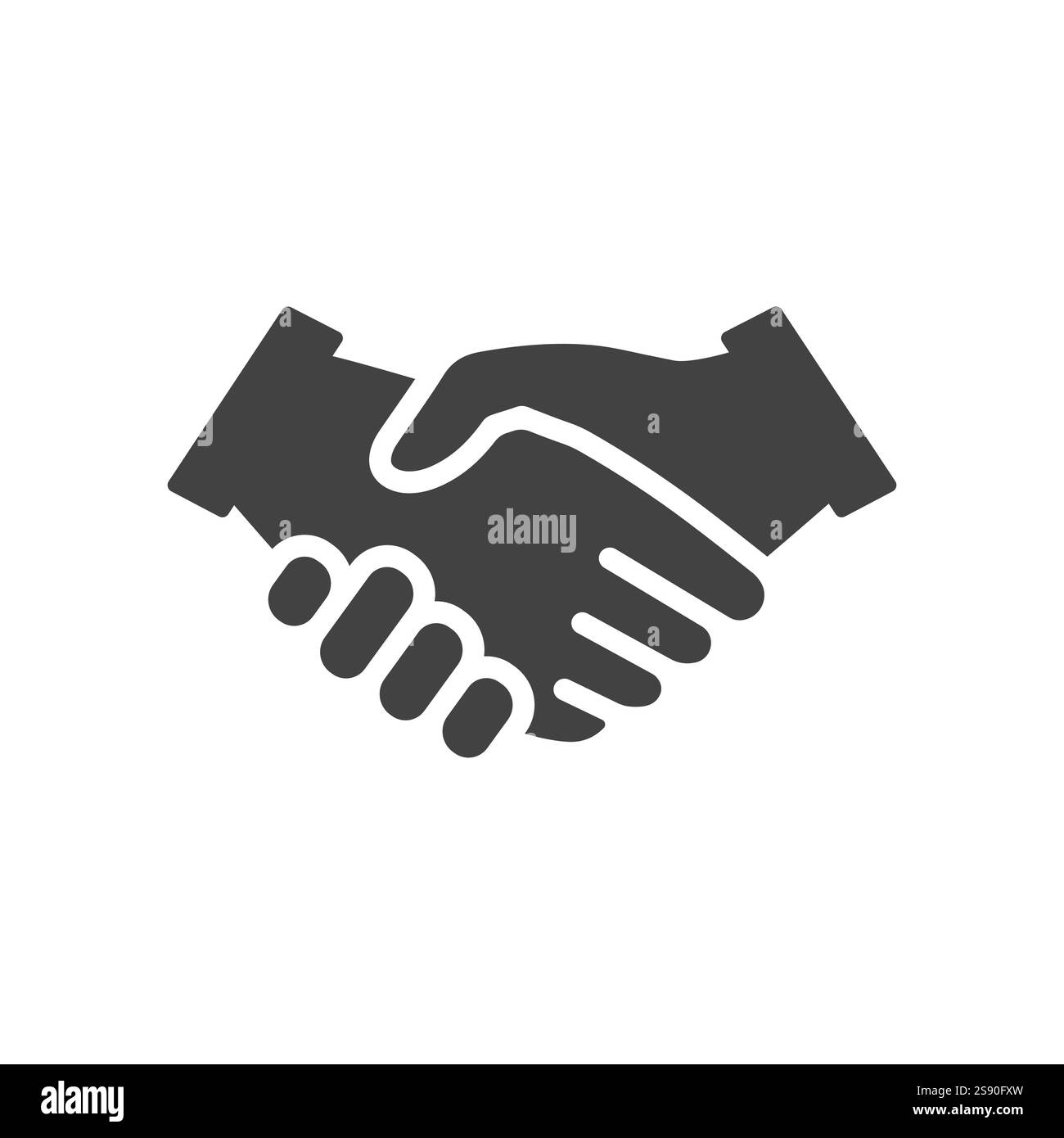 Business Handshake Symbol Logo Vektor flach Stock Vektor