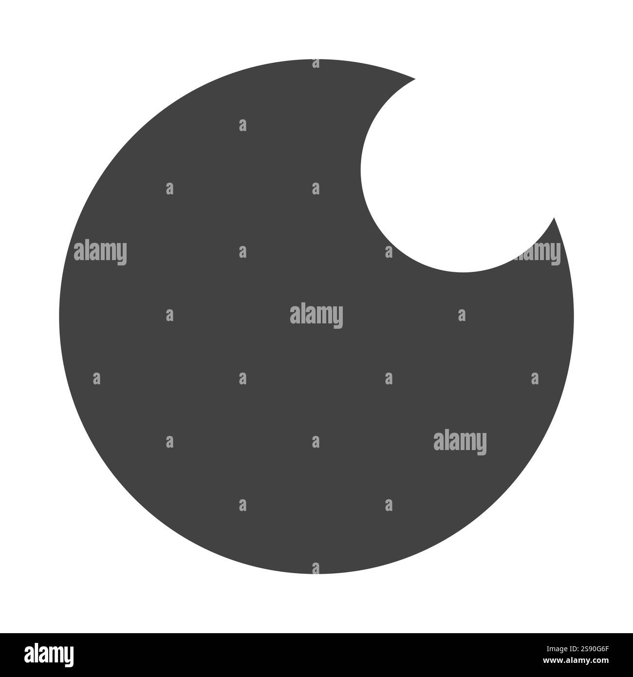 Augapfel einfache Icon Vektor flach auf weißem Hintergrund Stock Vektor