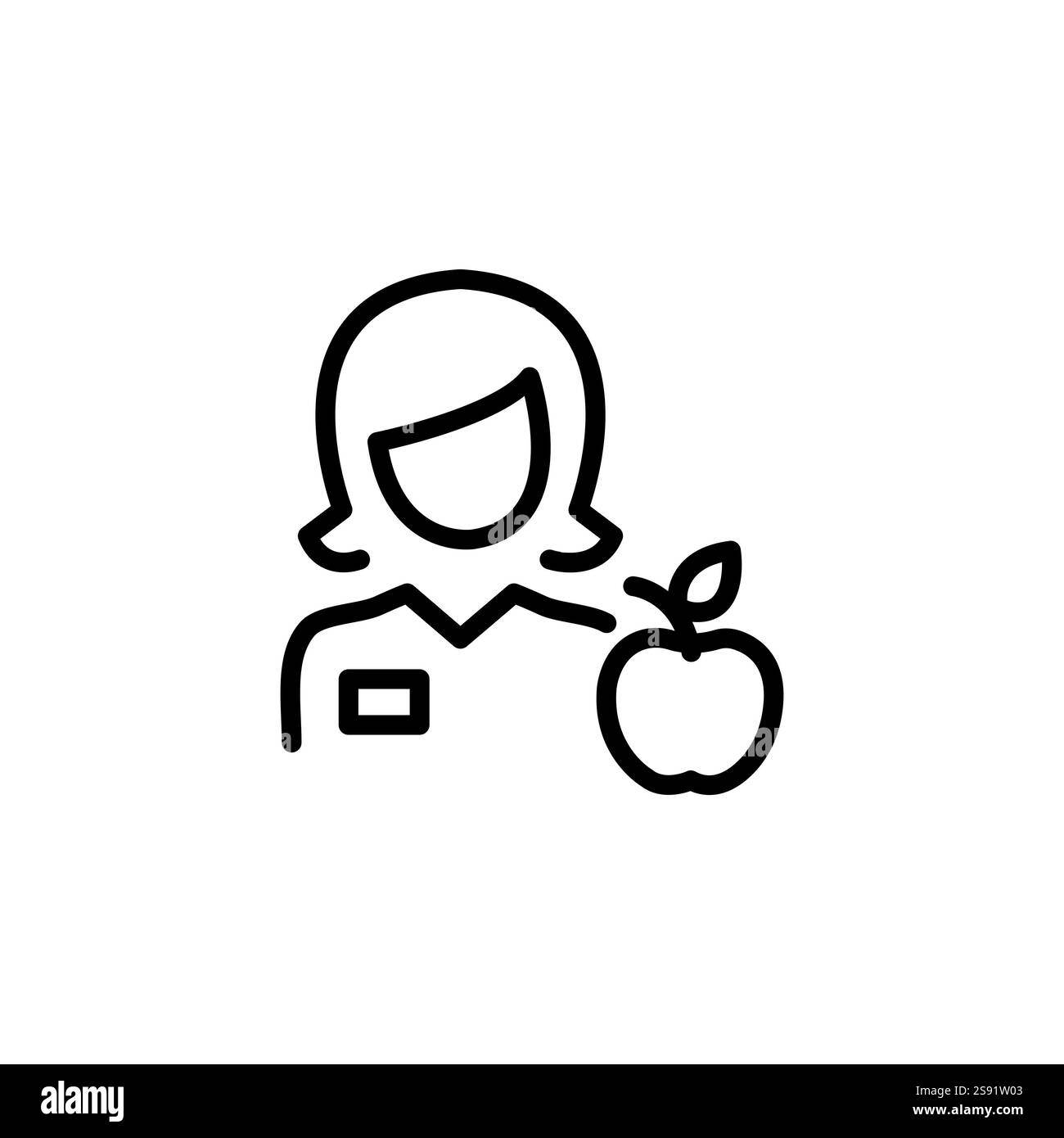 Ernährungswissenschaftler-Symbol. Monochromes einfaches Zeichen aus der medizinischen Speialistik-Sammlung. Symbol für Ernährungsberater für Logo, Vorlagen, Webdesign und Infografiken. Stock Vektor