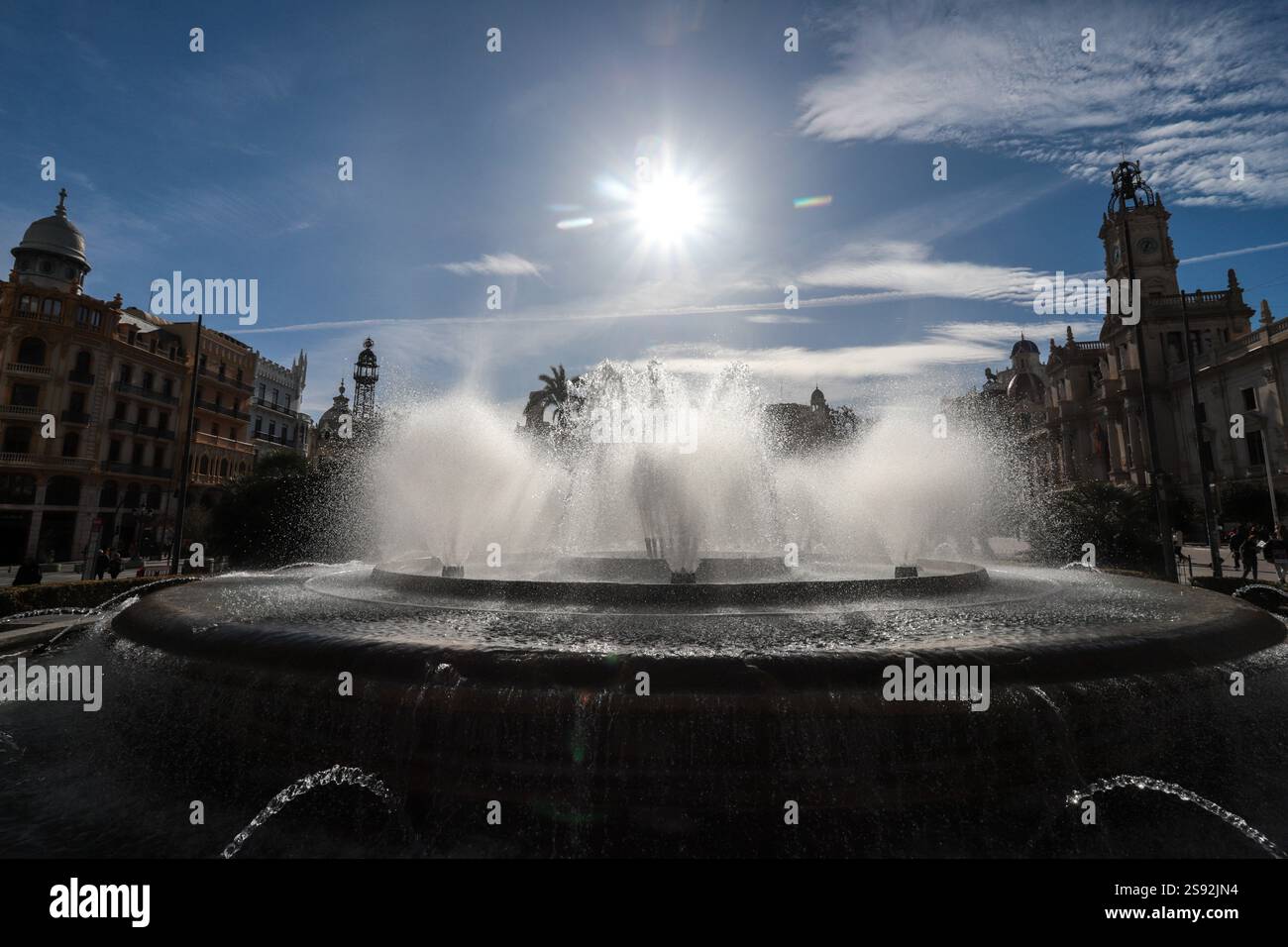 Zierbrunnen. Stockfoto