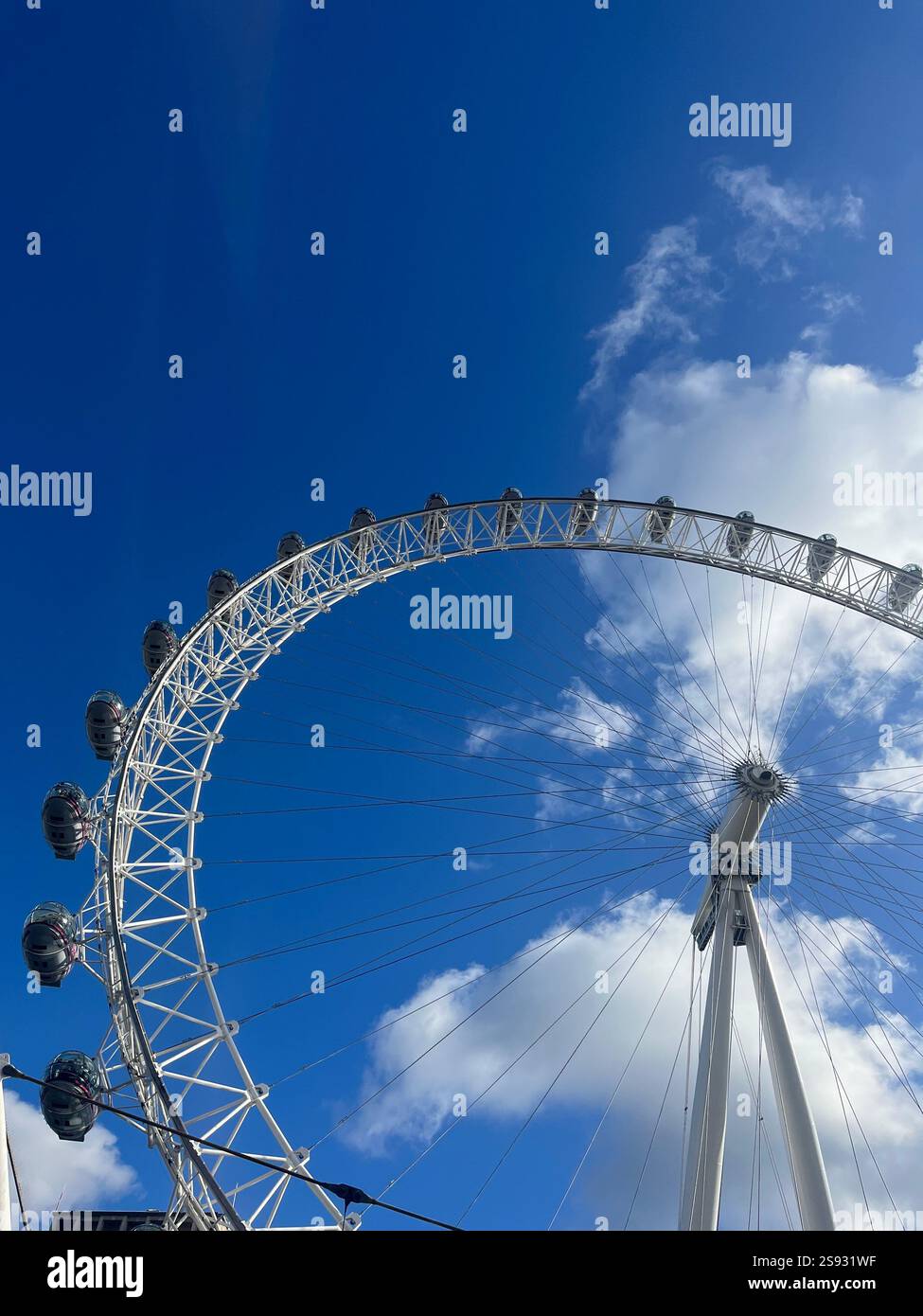 London Eye - Smartphone-aufgenommenes Stockfoto
