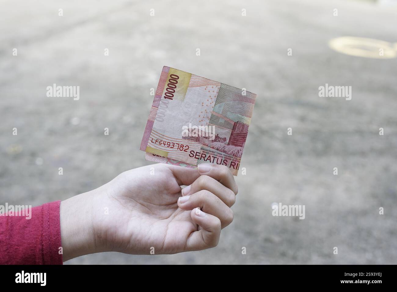 Indonesisches Geld als gesetzliches Zahlungsinstrument Stockfoto