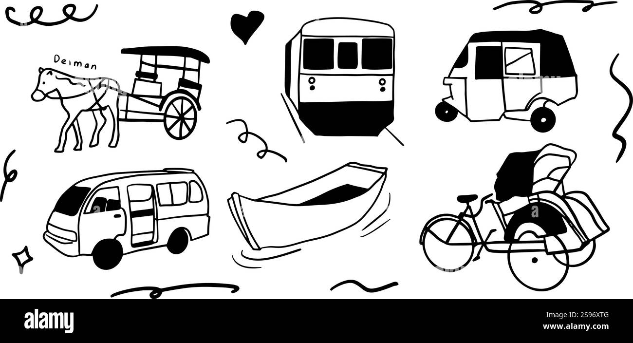 Kunst & Kultur: Eine Hommage an Bogor, Indonesien Stock Vektor