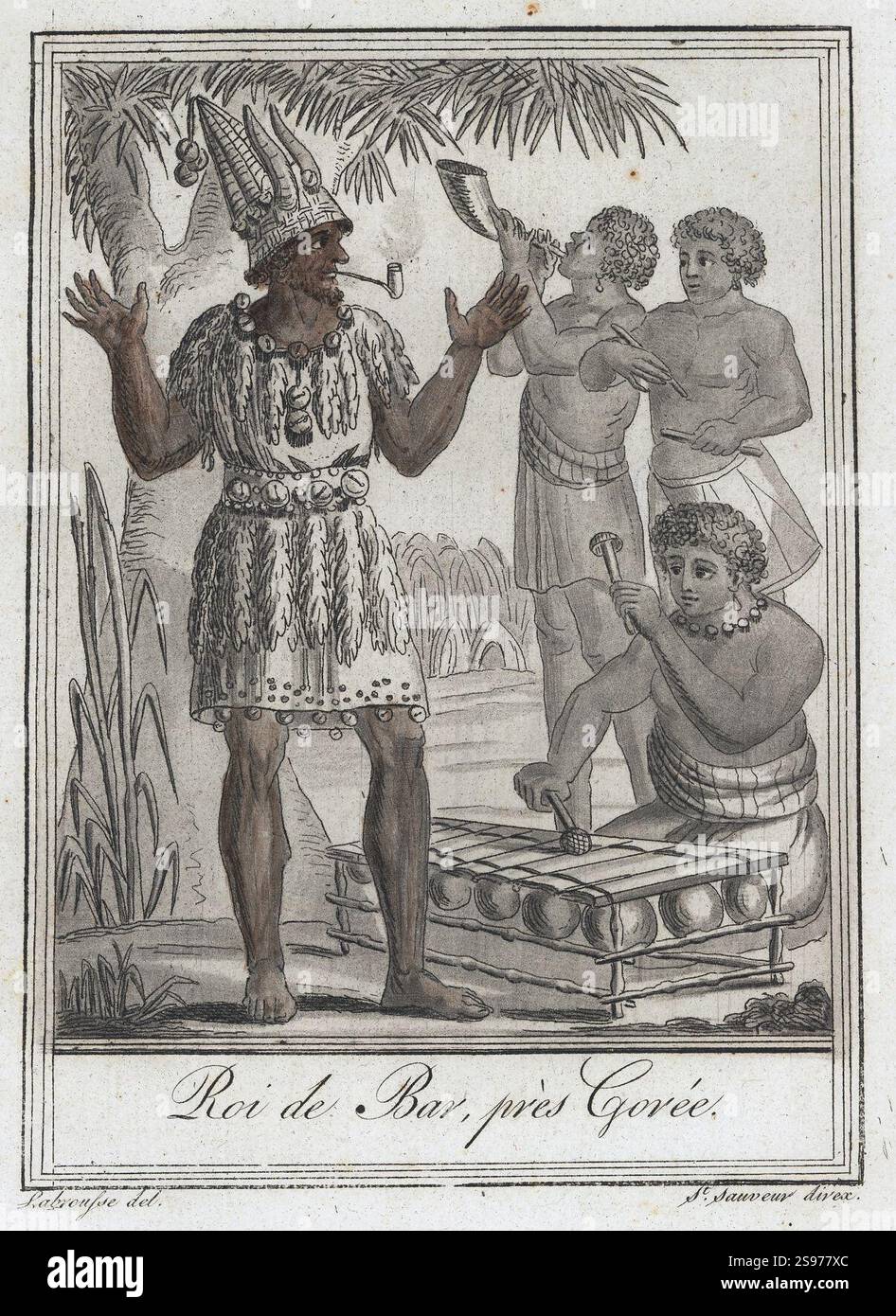 Grasset de Saint-Sauveur, Jacques – ROI de Bar, près Gorée, 1796 Stockfoto