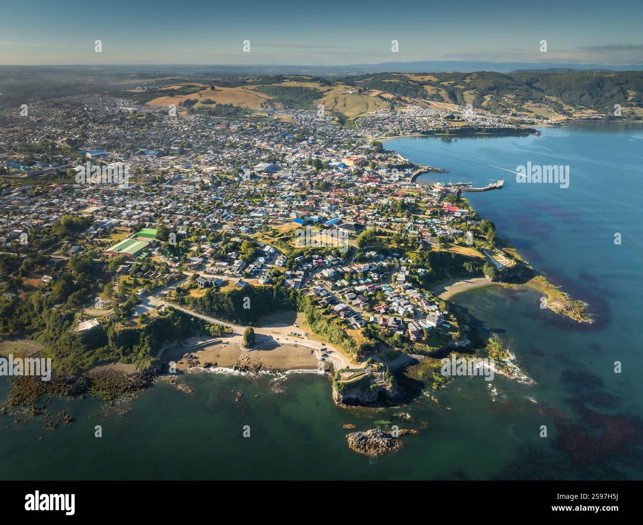 Ancud in Chiloe Island, Chile Stockfoto