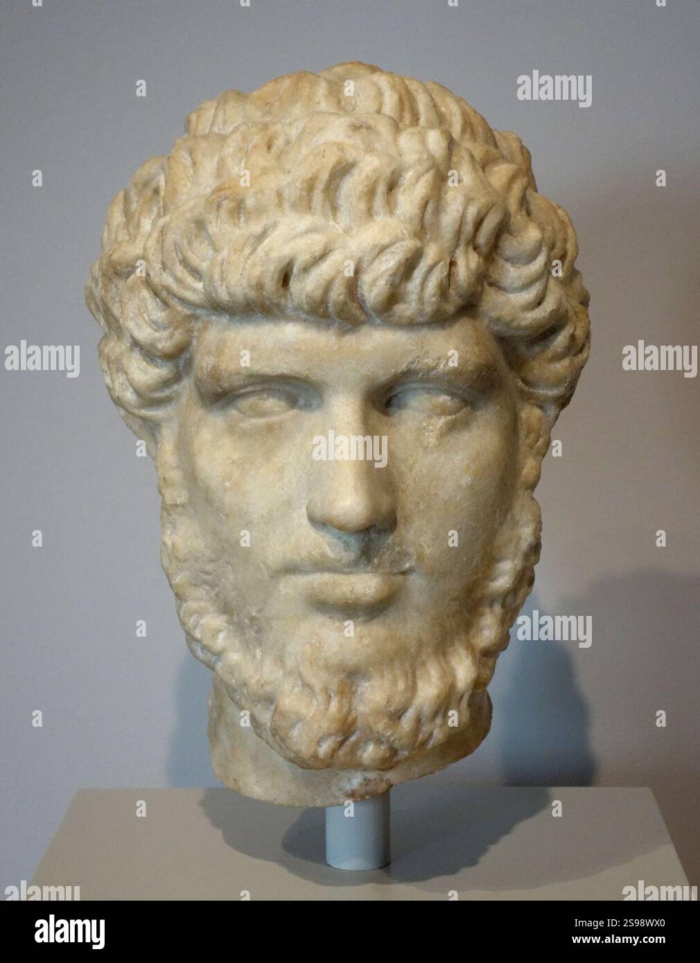 Leiter von Lucius Verus (Harvard, Sackler Mus 1976.36). Stockfoto