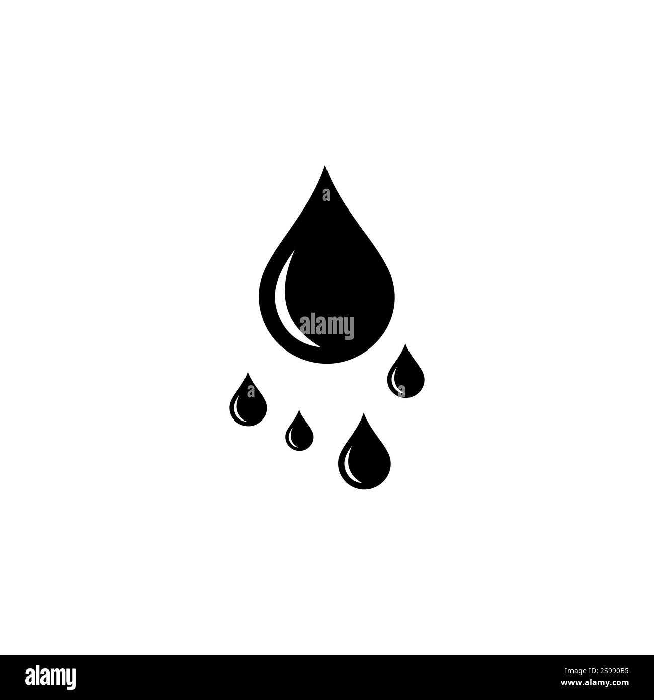 LOGO-VEKTOR DES ÖLTROPFENS Stock Vektor