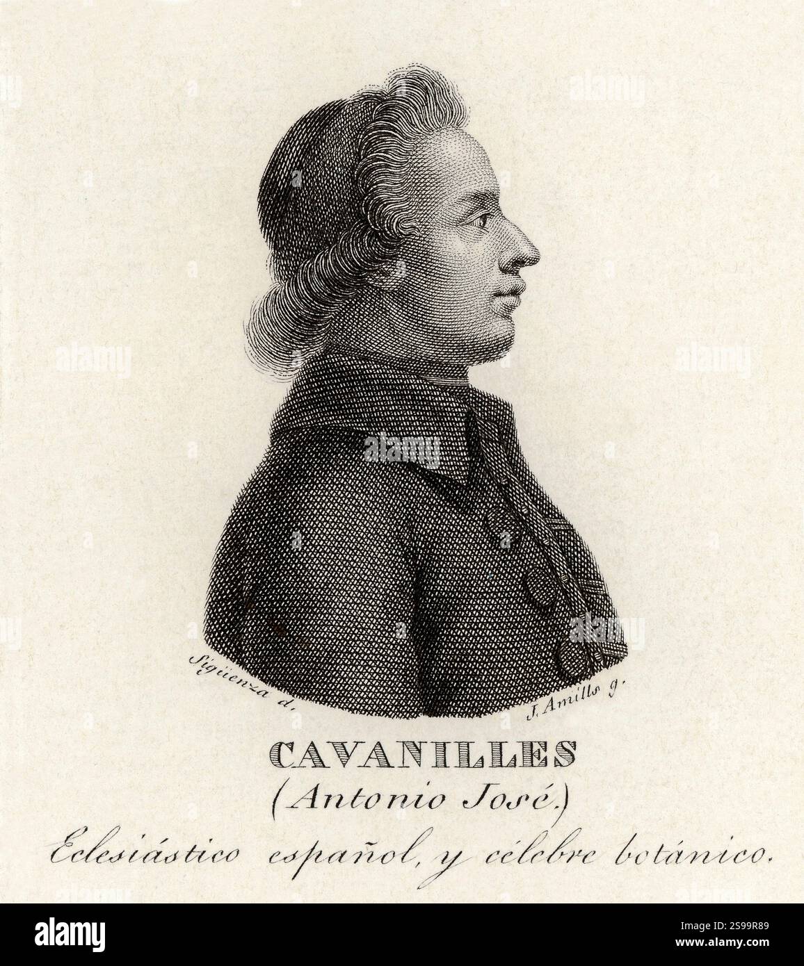 Antonio José Cavanilles (1745-1804), Botánico y Científico español. Stockfoto