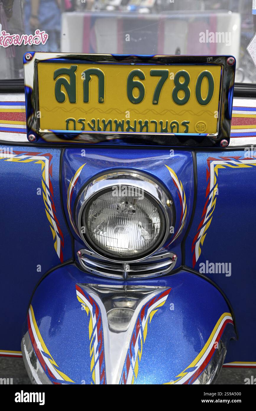 TukTuk Taxi, Detail, Bangkok, Thailand, Asien Stockfoto