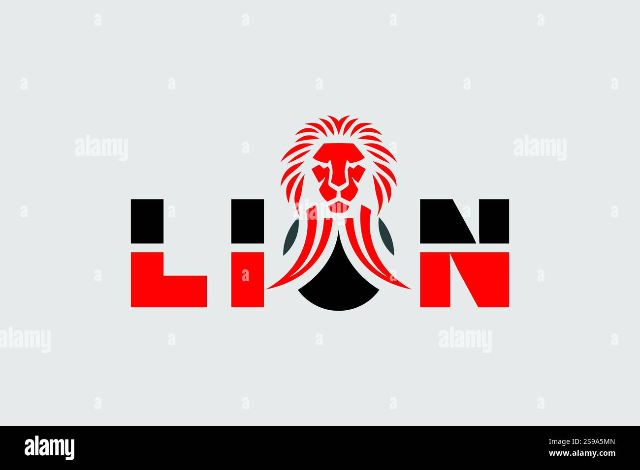 Lion Logo Design Professional & Classic Stock Vektor