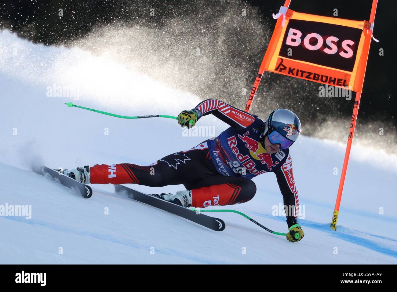 FIS Ski World Cup 2024-2025 -
World Cup Herren Downhill Kitzbu?hel
Samstag, 25. Januar 2025
erster Platz: James CRAWFORD (CAN) Stockfoto
