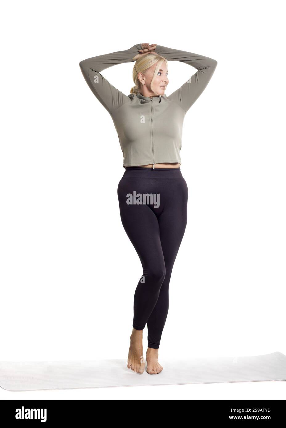 Frauen, die Yoga praktizieren: Flexibilität und Balance für einen aktiven Lebensstil Stockfoto