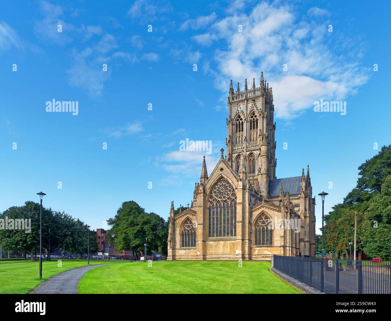 UK, South Yorkshire, Doncaster, Doncaster Minster oder St. George's Church. Stockfoto