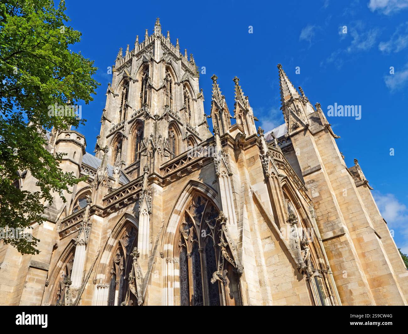 UK, South Yorkshire, Doncaster, Doncaster Minster oder St. George's Church. Stockfoto