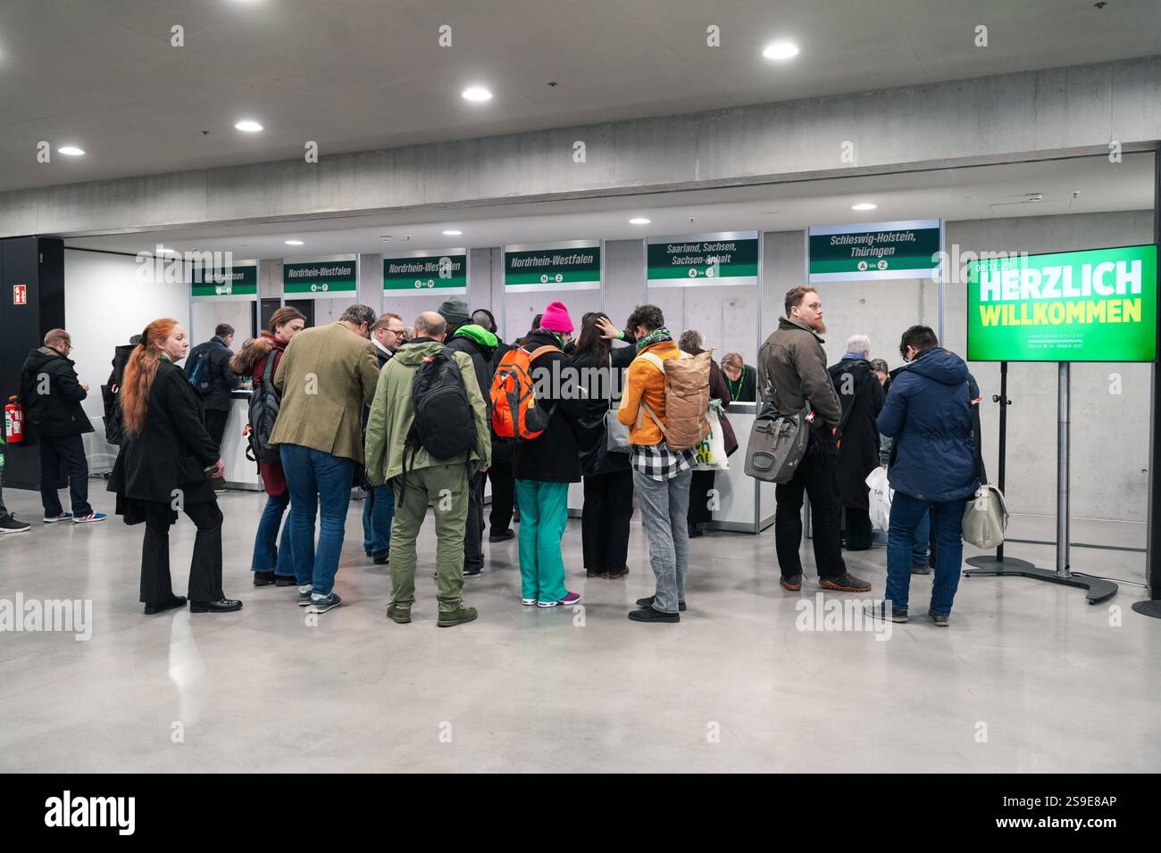 26.01.2025,Berlin,Bundesdelegiertenkonferenz Bündnis 90 Grüne im CityCube *** 26 01 2025,Berlin,Allianz 90 Grüne Bundesdelegiertenkonferenz im CityCube Stockfoto