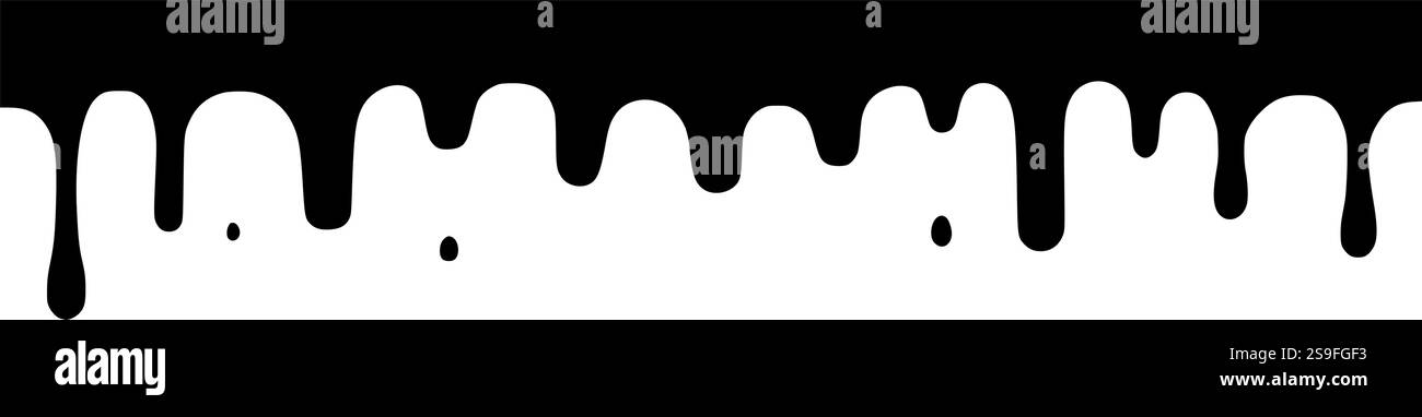 Silhouette mit Tropfrand perfekt für Halloween-Bastelarbeiten, künstlerische Designs und Sublimationsprojekte Stock Vektor