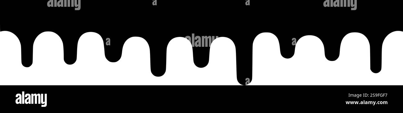 Silhouette mit Tropfrand perfekt für Halloween-Bastelarbeiten, künstlerische Designs und Sublimationsprojekte Stock Vektor