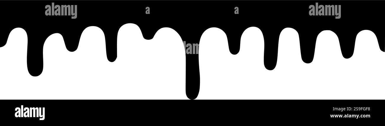 Silhouette mit Tropfrand perfekt für Halloween-Bastelarbeiten, künstlerische Designs und Sublimationsprojekte Stock Vektor