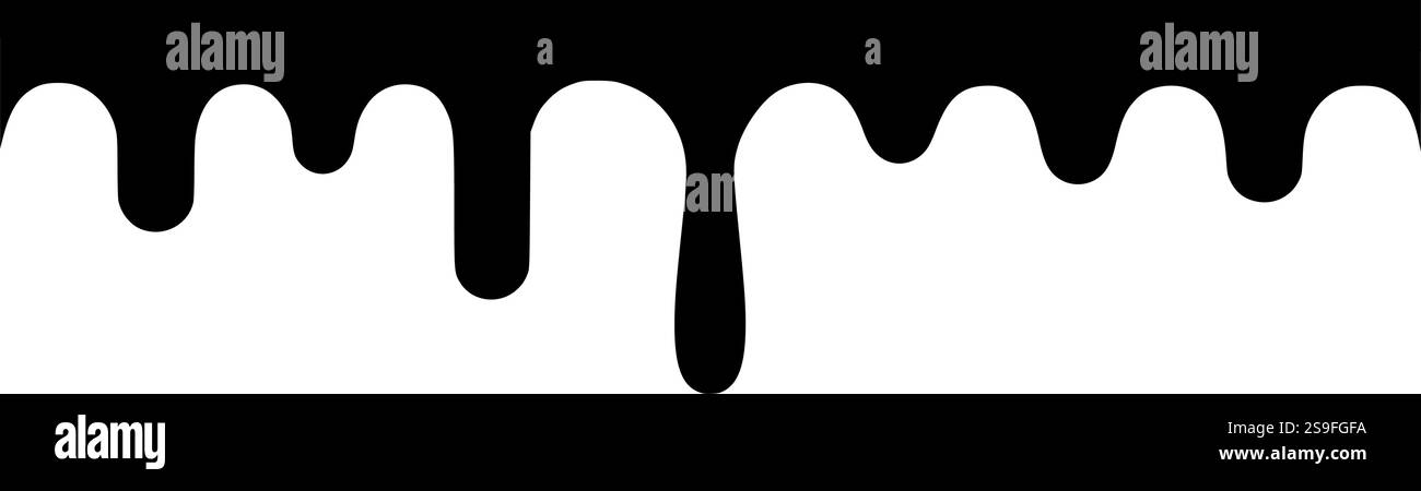 Silhouette mit Tropfrand perfekt für Halloween-Bastelarbeiten, künstlerische Designs und Sublimationsprojekte Stock Vektor