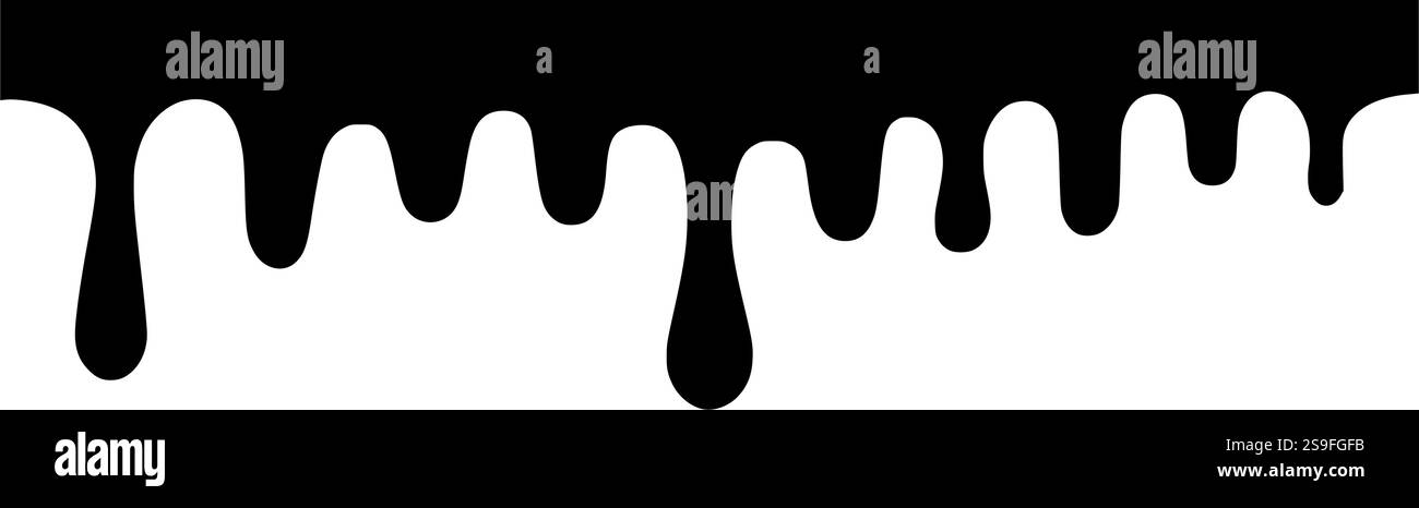 Silhouette mit Tropfrand perfekt für Halloween-Bastelarbeiten, künstlerische Designs und Sublimationsprojekte Stock Vektor