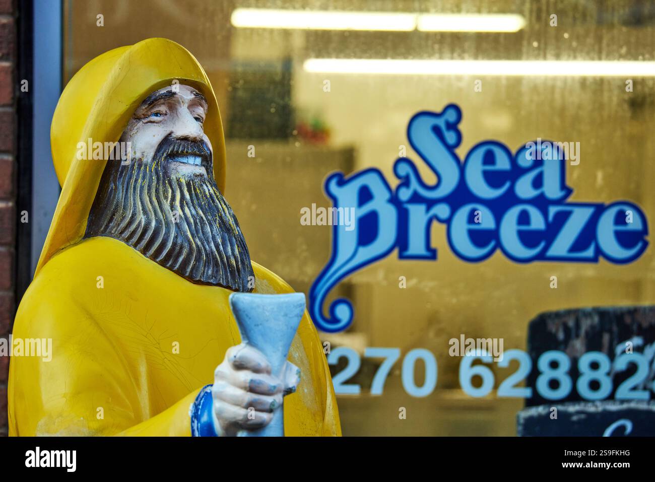 Unabhängiges Fischgeschäft Nantwich, Cheshire Stockfoto