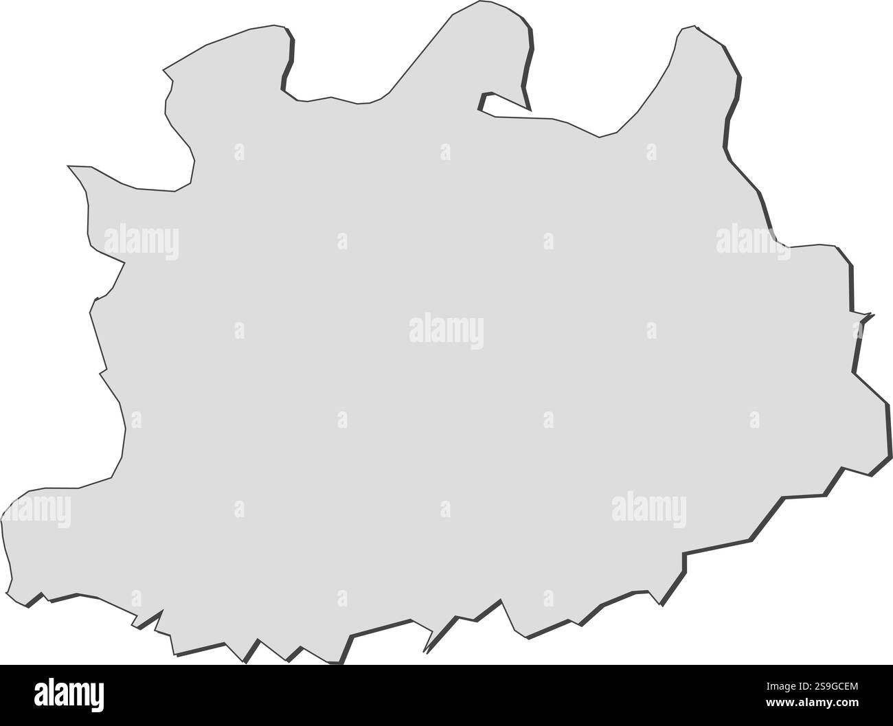 Karte von Antwerpen, einer Provinz Belgiens. Stock Vektor