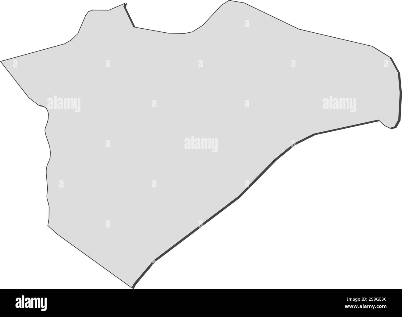 Karte von Jerusalem, eine Provinz Israels. Stock Vektor