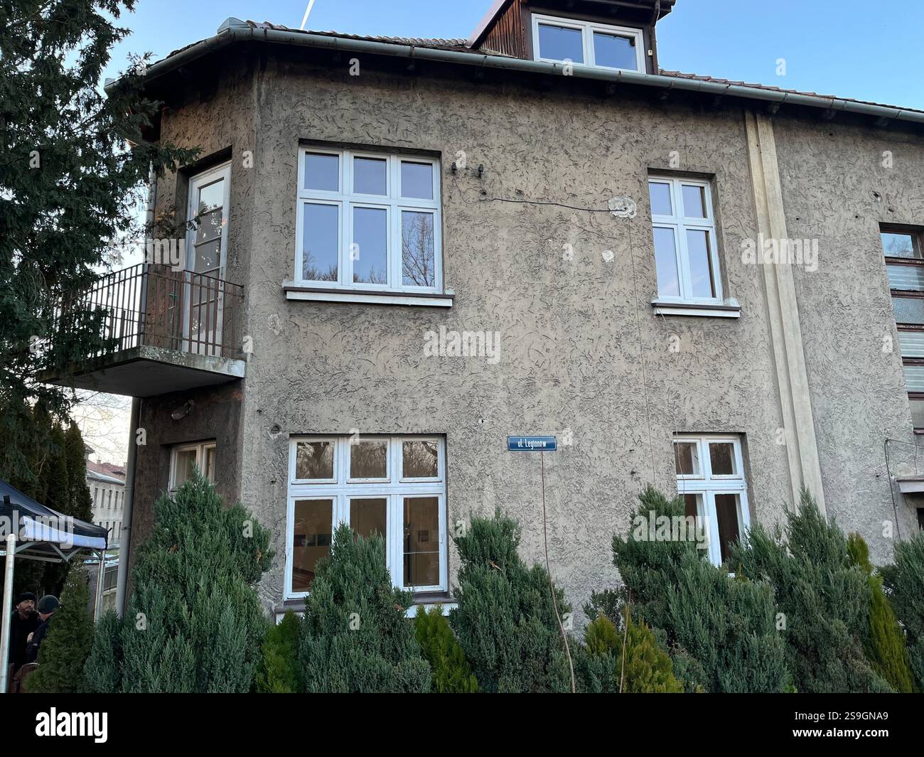 26. Januar 2025, Polen, Oswiecim: Rudolf Höß, Kommandant des deutschen Vernichtungslagers Auschwitz-Birkenau, lebte in dieser Villa während des Zweiten Weltkriegs. Foto: Doris Heimann/dpa Stockfoto