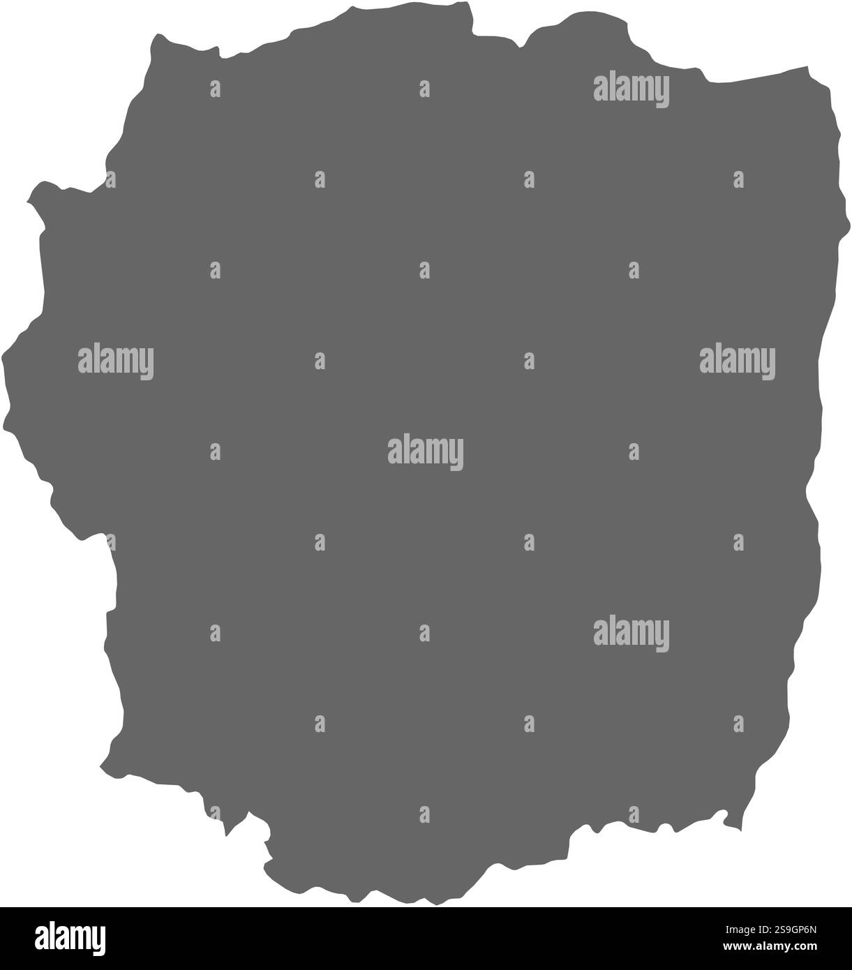 Karte von Antananarivo, einer Provinz Madagaskars. Stock Vektor