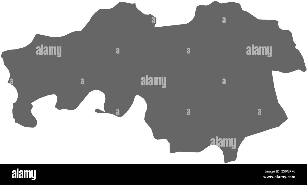 Karte von Nord-Brabant, eine Provinz der Niederlande. Stock Vektor