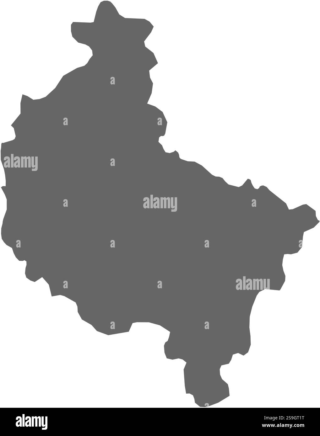 Karte von Großpolen, einer Provinz Polens. Stock Vektor Karte von Großpolen, einer Provinz Polens. Stock Vektor