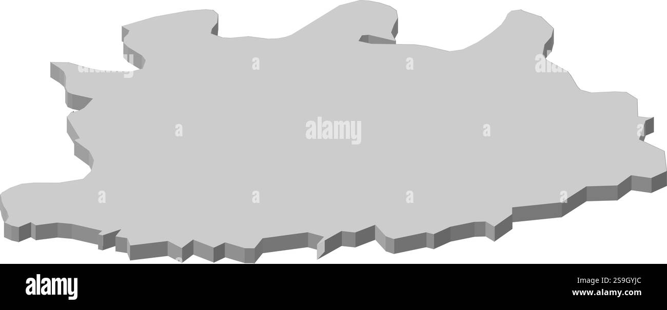 Karte von Antwerpen, einer Provinz Belgiens. Stock Vektor