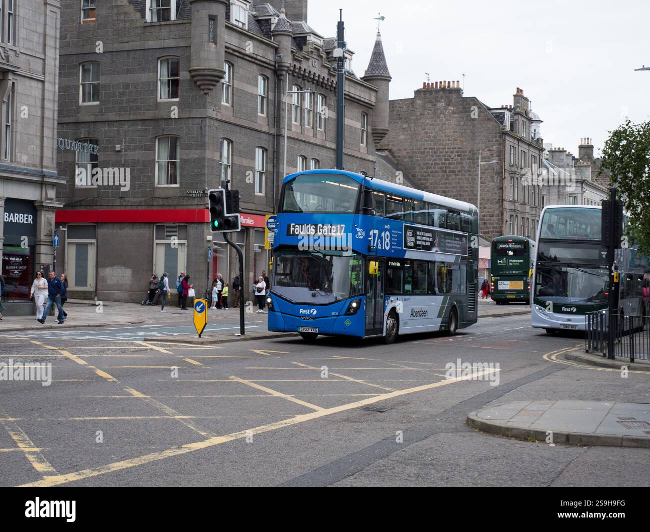 Erster Wasserstoffbus in Aberdeen Stockfoto
